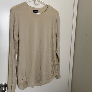 Cuts Crew Elongated Long Sleeve